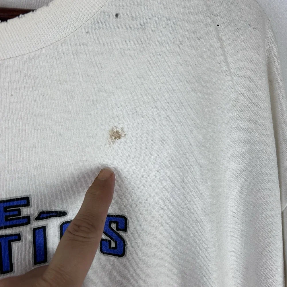 Vintage Nike Athletics T Shirt Logo Size XL‎ Made USA *Thrashed